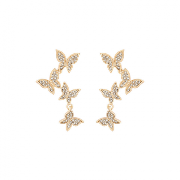 s925 silver needle hypoallergenic Korean new butterfly elf earrings