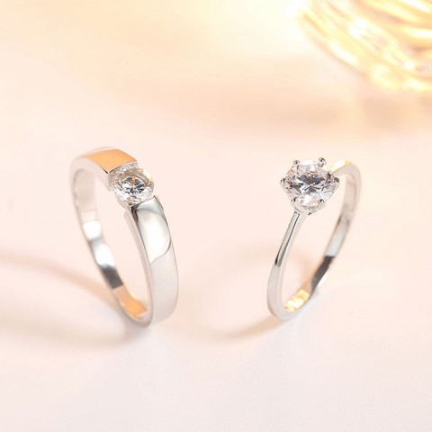 Classic 925 Sterling Silver Wedding Rings