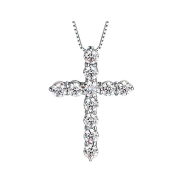 Moissanite Cross Necklace..