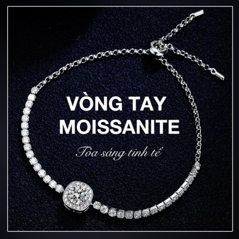 vòng tay moissanite