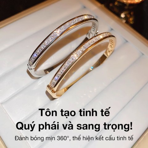 Vòng tay hình ngôi sao Moissanite