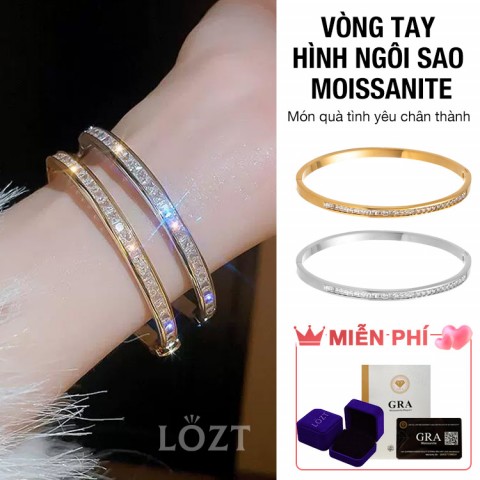 Vòng tay hình ngôi sao Moissanite