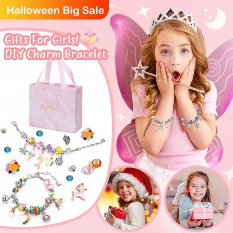 DIY Charm Bracelet Making Kit for Kids