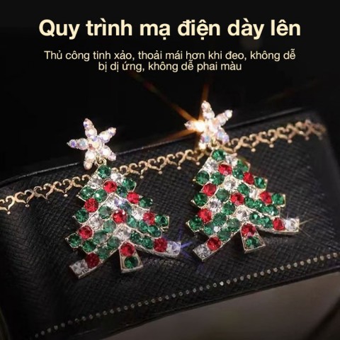 Bông tai cây thông Noel