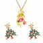 Christmas earrings + necklace(Hot 95% Choice）  + ₫400 