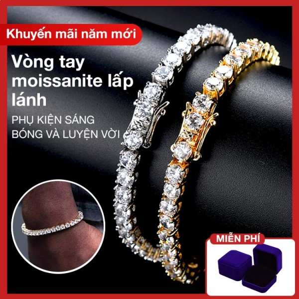 Vòng tay moissanite lấp lánh