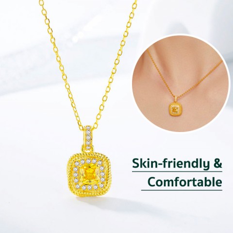 Sugar Cube Citrine Jewelry Set