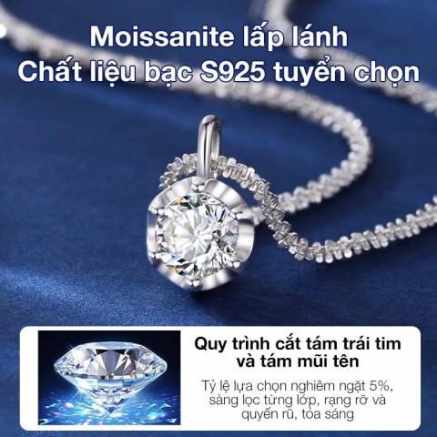 Bộ trang sức Moissanite lấp lánh