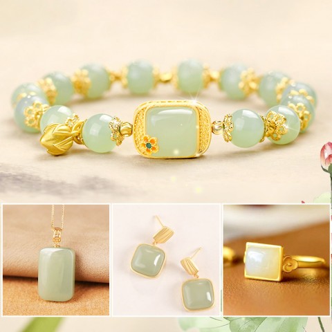 Sugar cube lotus HeTian Jade Jewelry