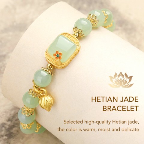 Sugar cube lotus HeTian Jade Jewelry